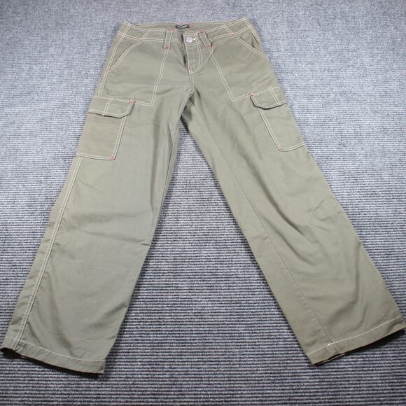 True Religion Cargo Pants Mens 27 Green Military SN Utility Pockets - Picture 2 of 12